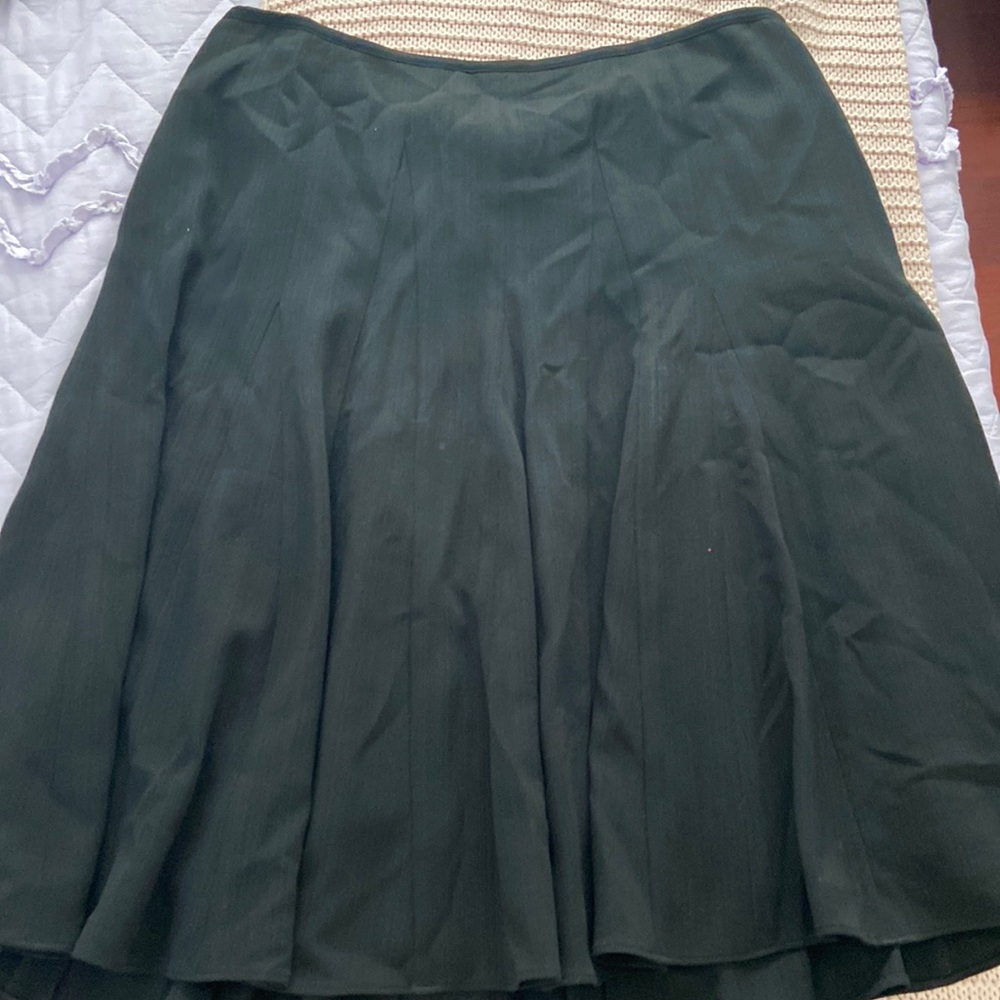 Womens black flowy skirt